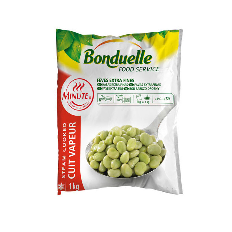 BONDUELLE - FROZEN VEGE 1KG X 6 - FAVA BEANS (FEVES CONGELES) (58881) (B:2171)