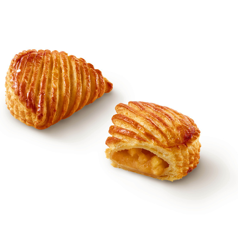 BRIDOR - VIENNESE PASTRY - APPLE TURNOVER WITH CHUNKS OF APPLE - 105G X 50 (40083) (B:2855)