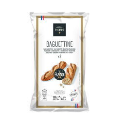 BRIDOR - (RETAIL) BREAD - BAGUETTES HALF LOAF (FOURNIL) - (140GM X 2) X 12 (38558) (B:6985)