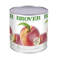 BROVER - CANNED FRUIT - PEACH HALVES 820ML X 12 (00070) (B:1704)