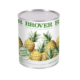 BROVER - CANNED FRUIT - PINEAPPLE MINI (32 SLICE) 850ML X 12 (00131) (B:1643)