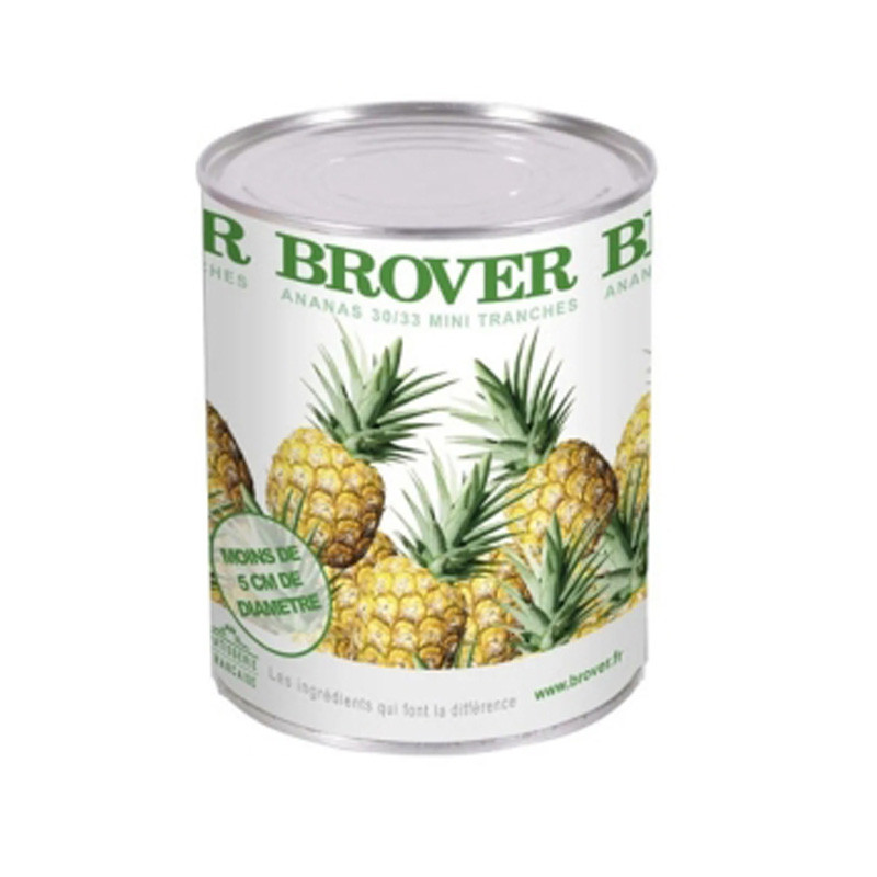 BROVER - CANNED FRUIT - PINEAPPLE MINI (32 SLICE) 850ML X 12 (00131) (B:1643)