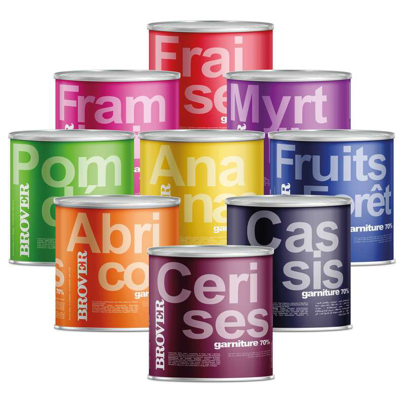 BROVER - FRUIT FILLING - 2.7KG X 3 - WHOLE BLACKCURRANT (70%) (00083.01) (B:4484)