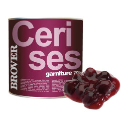 BROVER - FRUIT FILLING - 2.7KG X 3 - WHOLE BLACK CHERRY (70%) (00084.01) (B:4477)