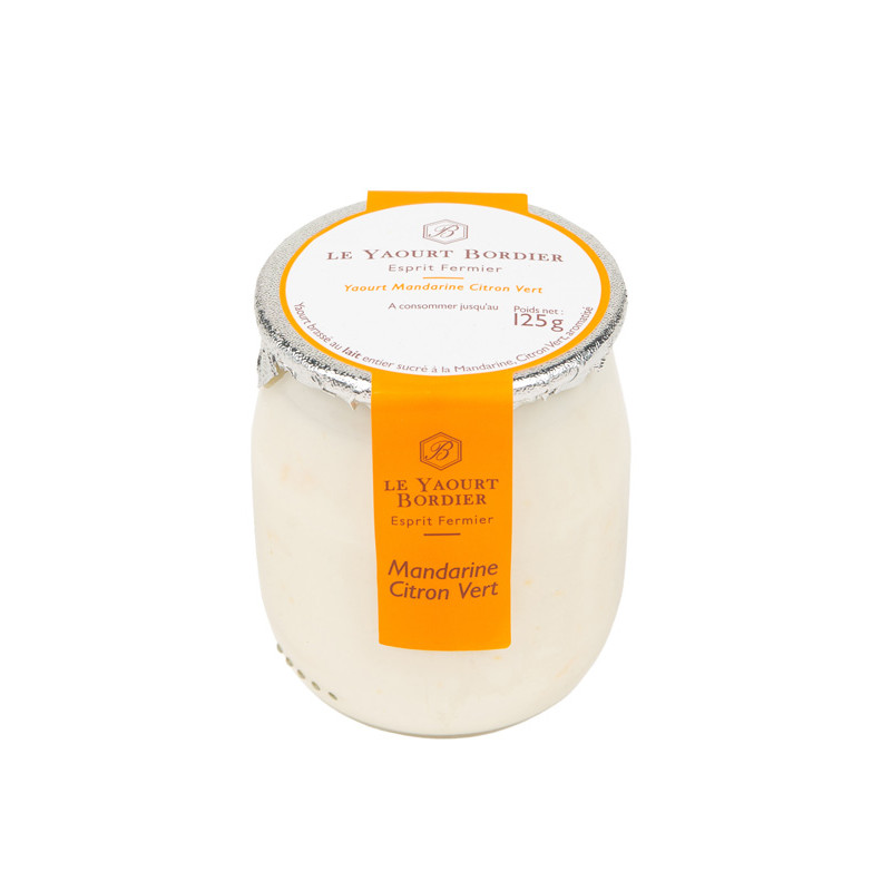 BORDIER - YOGURT 125G X 6 - MANDARIN AND LIME (88798) (YOG047)
