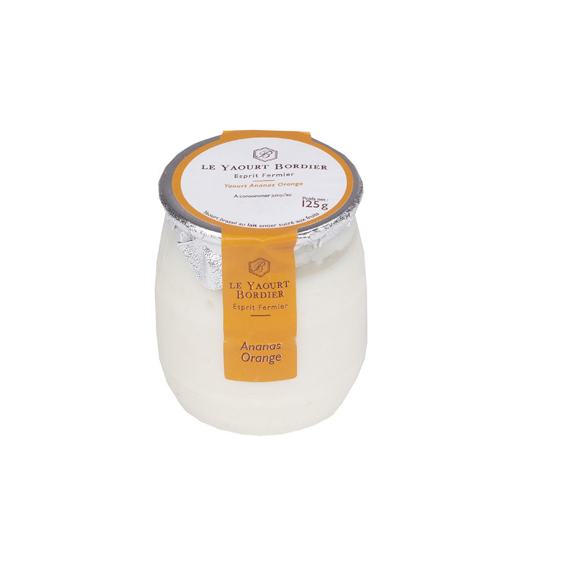 BORDIER - YOGURT 125G X 6 - PINEAPPLE AND ORANGE (88285)