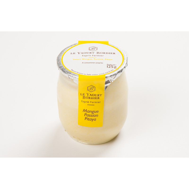 BORDIER - YOGURT 125G X 6 - MANGO AND PASSION FRUIT (88645) (YOG056)