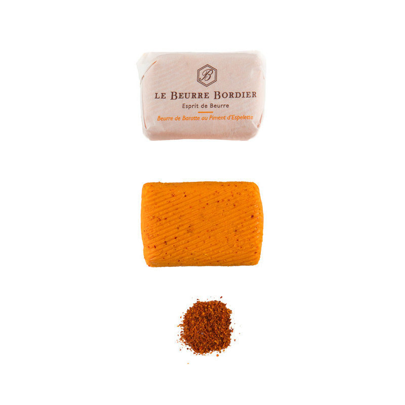 BORDIER - BUTTER 125GM - ESPELETTE PEPPER (88272) (BUT018)