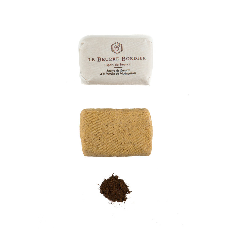 BORDIER - BUTTER 125GM - MADAGASCAR VANILLA (88273) (BUT021)