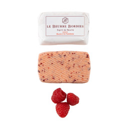 BORDIER - BUTTER 125GM - FRAMBOISE  RASPBERRY (88314)