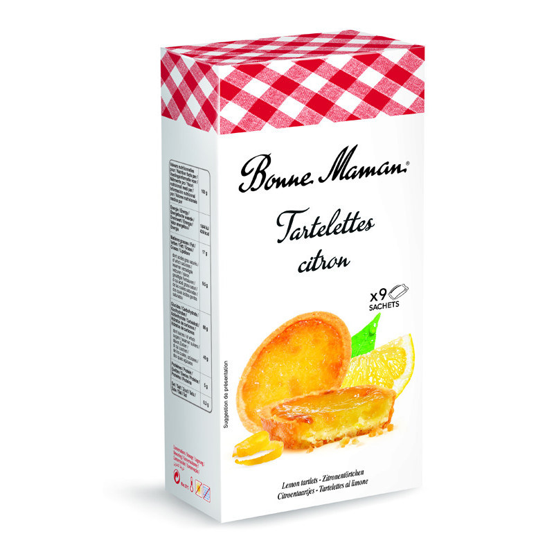 BONNE MAMAN - TARTLETS 125GM X 12 - LEMON (20042098) (B:2988)