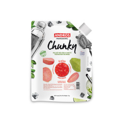 ANDROS - PUREE - CHUNKY DOYPACK 1KG X 8 - PINK GUAVA (120000136) (B:0651)