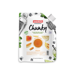 ANDROS - PUREE - CHUNKY DOYPACK 1KG X 8 - MELON & PEACH (120000178) (B:5809)