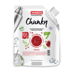 ANDROS - PUREE - CHUNKY DOYPACK 1KG X 8 - POMEGRANATE & ALOE  (120000306) (B:7940)
