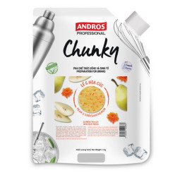 ANDROS - PUREE - CHUNKY DOYPACK 1KG X 8 - PEAR & CHRYSANTHEMUM  (120000137)
