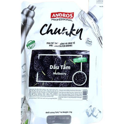 ANDROS - PUREE - CHUNKY DOYPACK 1KG X 8 - MULBERRY (120000384) (B: XXX)