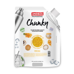 ANDROS - PUREE - CHUNKY DOYPACK 1KG X 8 - LONGAN OSMANTHUS  (B: XXX)