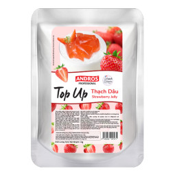 ANDROS - TOP UP JELLY - DOYPACK 1KG X 8 - STRAWBERRY   (120000309 ) (B:7971)