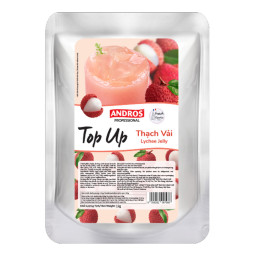 ANDROS - TOP UP JELLY - DOYPACK 1KG X 8 - LYCHEE   (120000310 ) (B:7988)