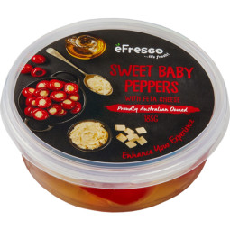 AUSFRESH - 185GM X 9 - SWEET BABY PEPPER W FETTA (175-270) (B:1594)