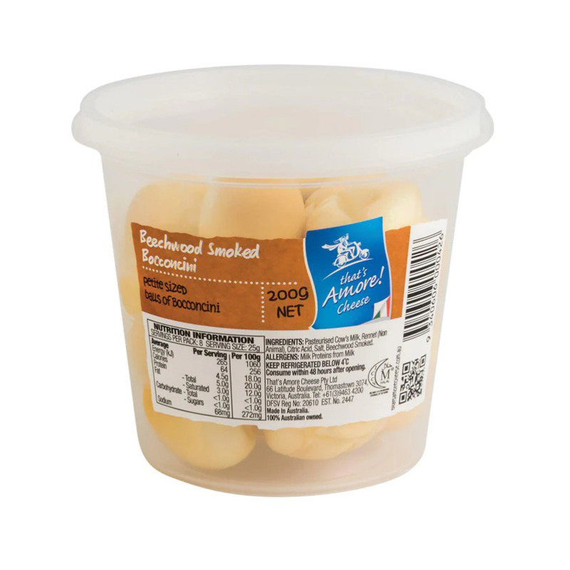 AMORE - CHEESE (C) - SMOKED BOCCONCINI (200GM) X 12 (10011 00200)