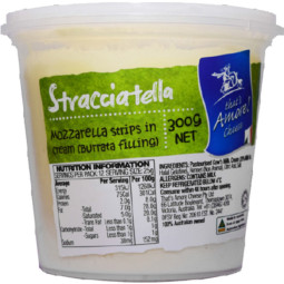 AMORE - CHEESE (C) (F) - STRACCIATELLA (300GM) X 12 ( 10012 00300FRO)