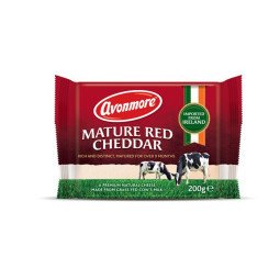 AVONMORE - CHEESE CHEDDAR 200G X 12 - RED MATURE (1086486) (B:3189)