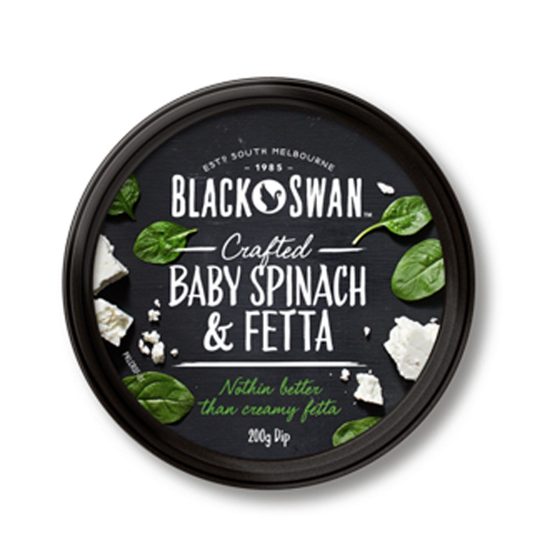 BLACK SWAN - DIP 200GM X 6 - SPINACH FETTA (A0000528) (B:5178)