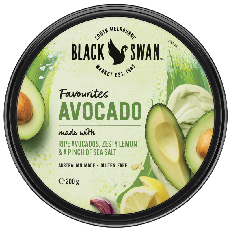 BLACK SWAN - DIP 200GM X 8 - AVOCADO WITH SEA SALT (A0000507) (B:4447)