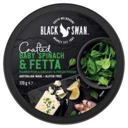 BLACK SWAN - DIP 170GM X 6 - BABY SPINACH FETTA (A0001664) (B:0964)